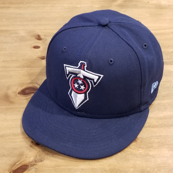 Tennessee Titans Hat New Era Size 7 3/8 Fitted Blue 59Fifty NFL Sword T Logo - Picture 5 of 10